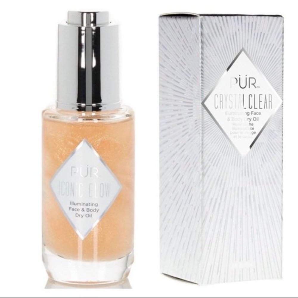 PUR ICONIC Glow Illuminating Face & Body Dry Oil 1oz New In Box